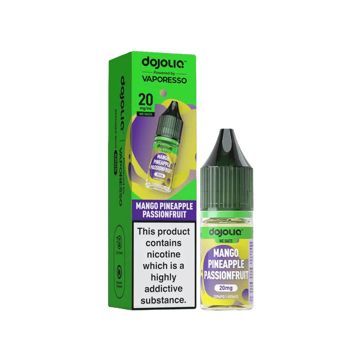Mango Pineapple Passionfruit Nic Salt E-Liquid by Dojoliq - 10mg E-Liquid