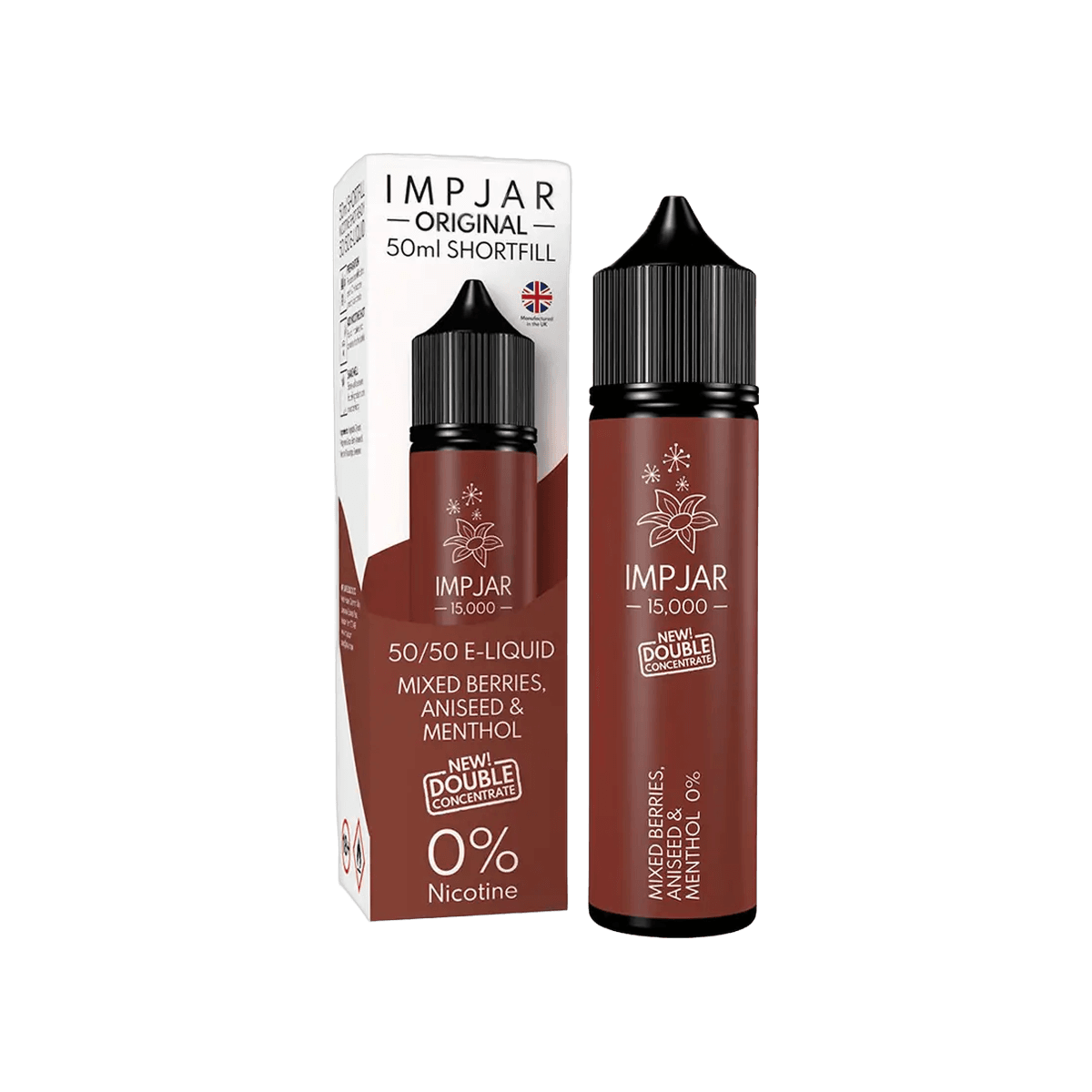Mixed Berries, Aniseed & Menthol Shortfill E-Liquid by Imp Jar 50ml