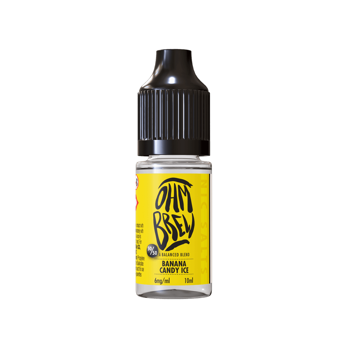 Banana Candy Ice E-Liquid by Ohm Brew 50 50 Nic Salts - E-Liquids
