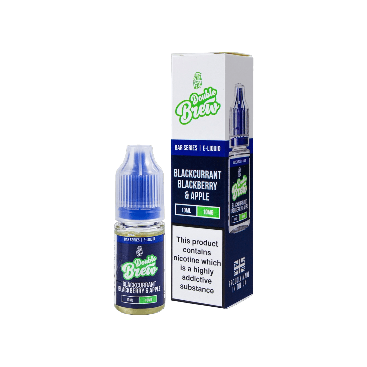 Blackcurrant Blackberry Apple Nic Salt E-Liquid by Double Brew - 10mg E-Liquid