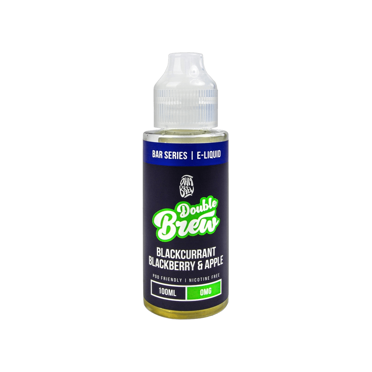 Blackcurrant Blackberry Apple Shortfill E-Liquid by Double Brew Bar Series 100ml - 0mg E-Liquid