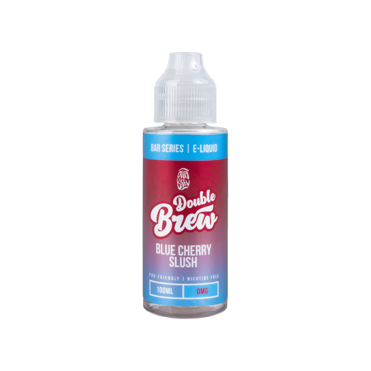 Blue Cherry Slush Shortfill E-Liquid by Double Brew Bar Series 100ml - 0mg E-Liquid