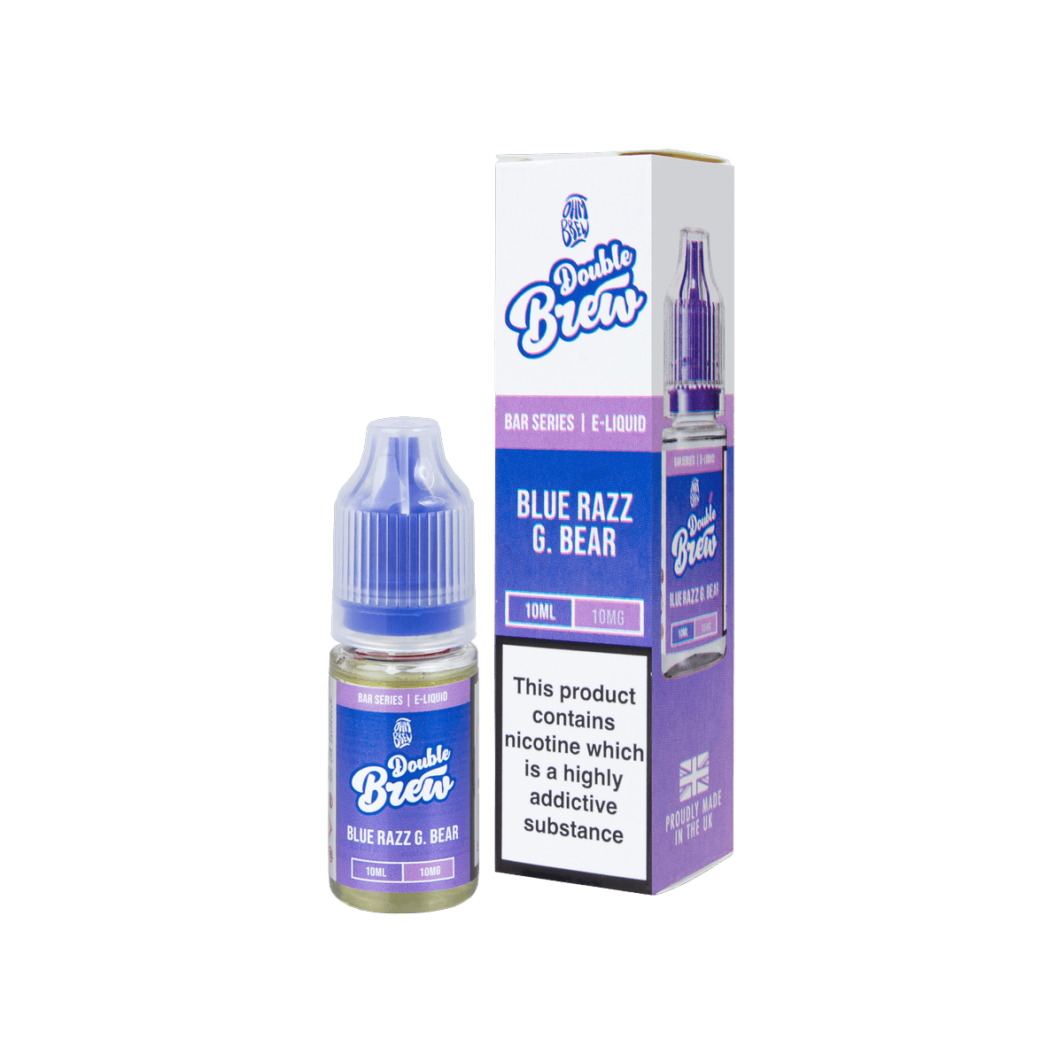 Blue Razz G Bear Nic Salt E-Liquid by Double Brew - 10mg E-Liquid