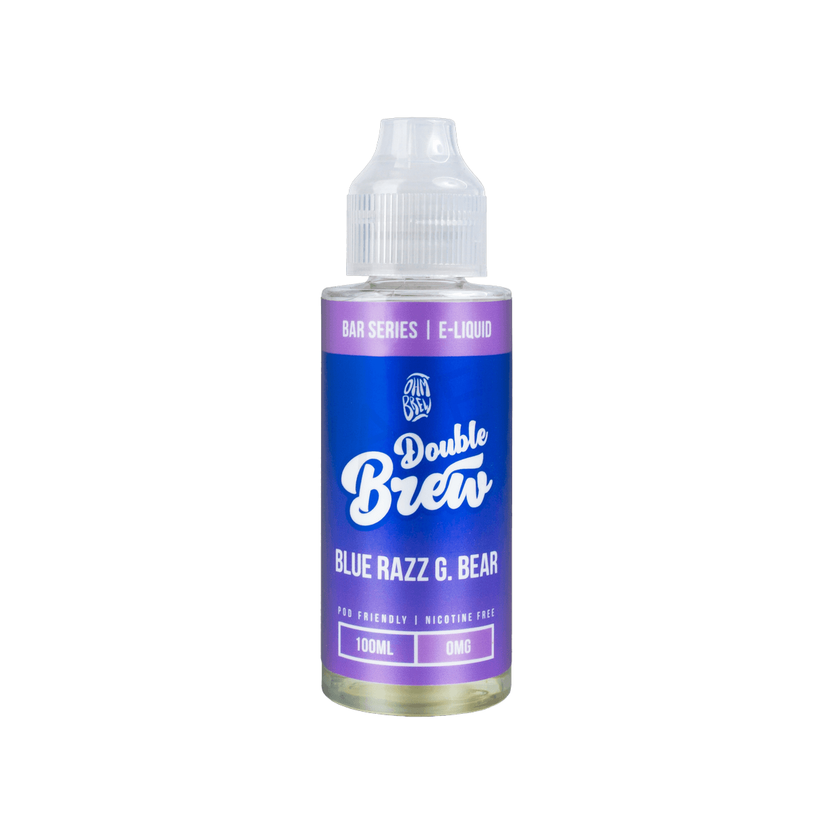 Blue Razz G Bear Shortfill E-Liquid by Double Brew Bar Series 100ml