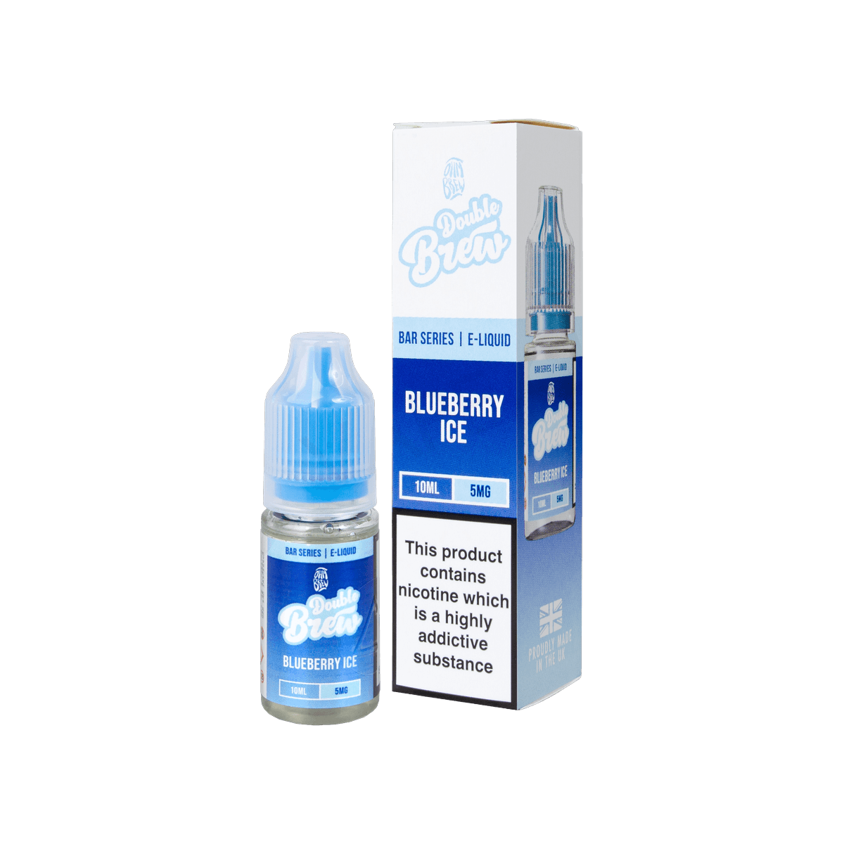 Blueberry Ice Nic Salt E-Liquid by Double Brew - 10mg E-Liquid