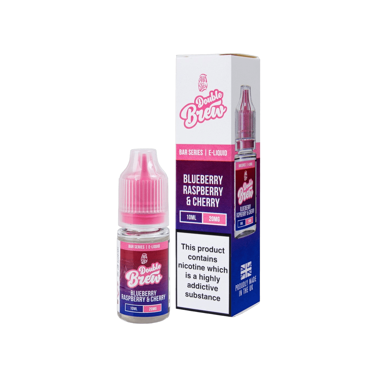 Blueberry Raspberry Cherry Nic Salt E-Liquid by Double Brew