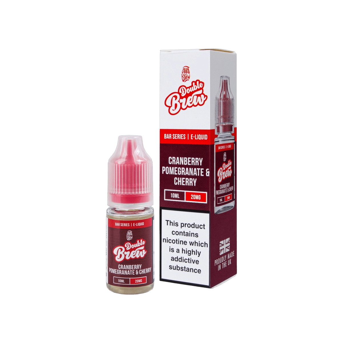 Cranberry Pomegranate Cherry Nic Salt E-Liquid by Double Brew - 10mg E-Liquid