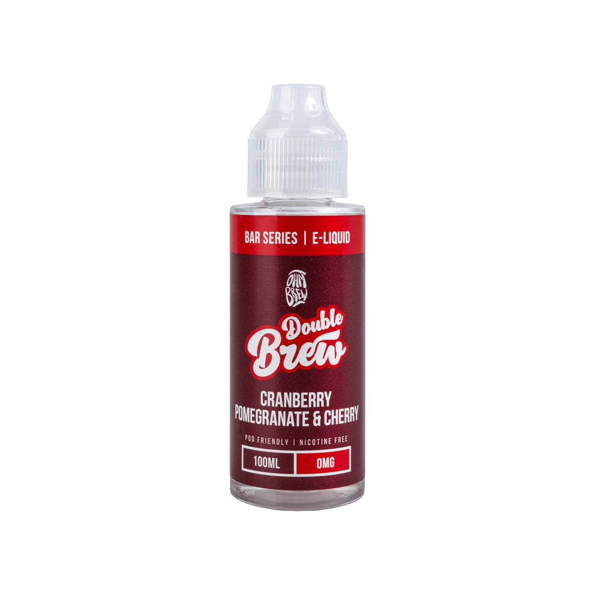 Cranberry Pomegranate Cherry Shortfill E-Liquid by Double Brew Bar Series 100ml - 0mg E-Liquid