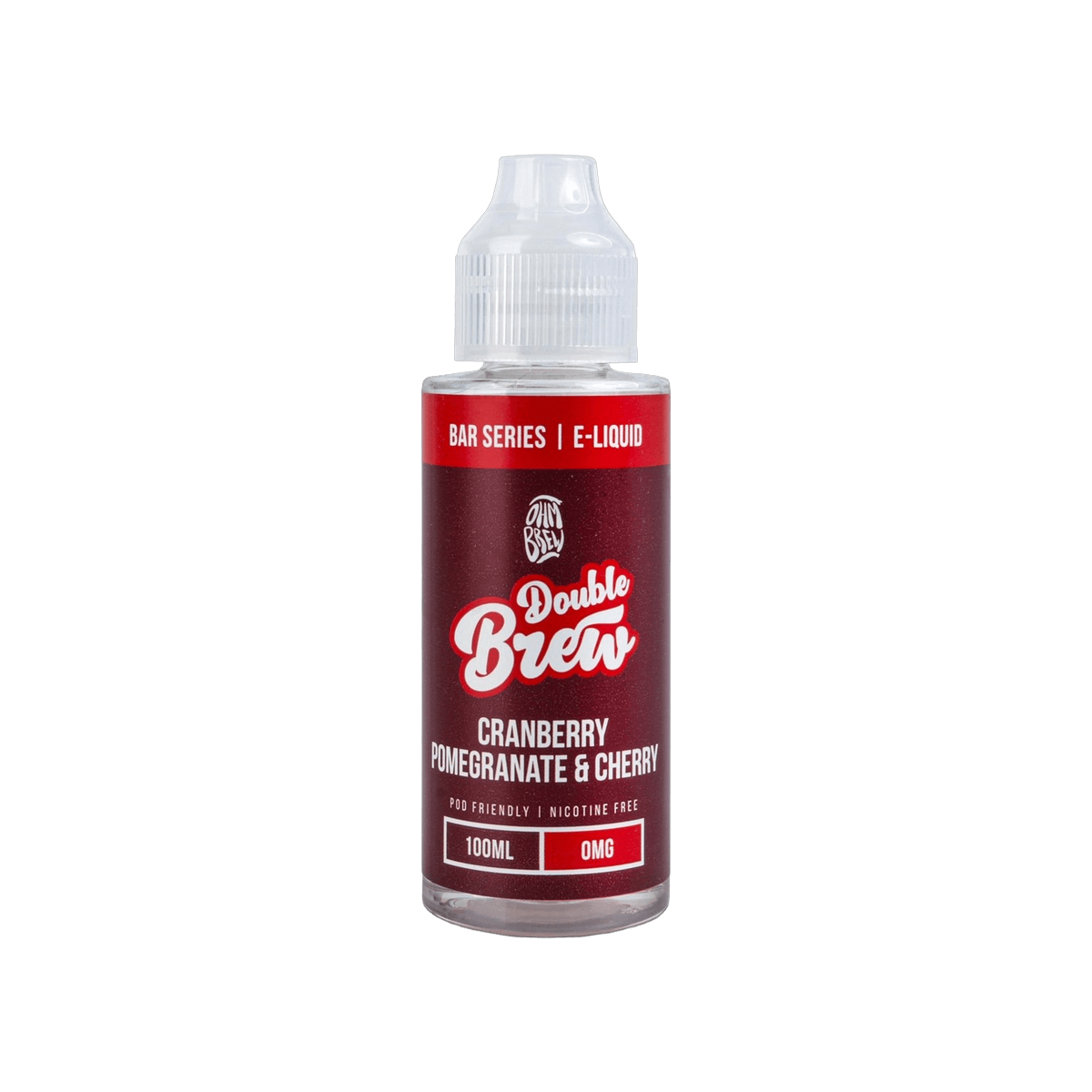 Cranberry Pomegranate Cherry Shortfill E-Liquid by Double Brew Bar Series 100ml