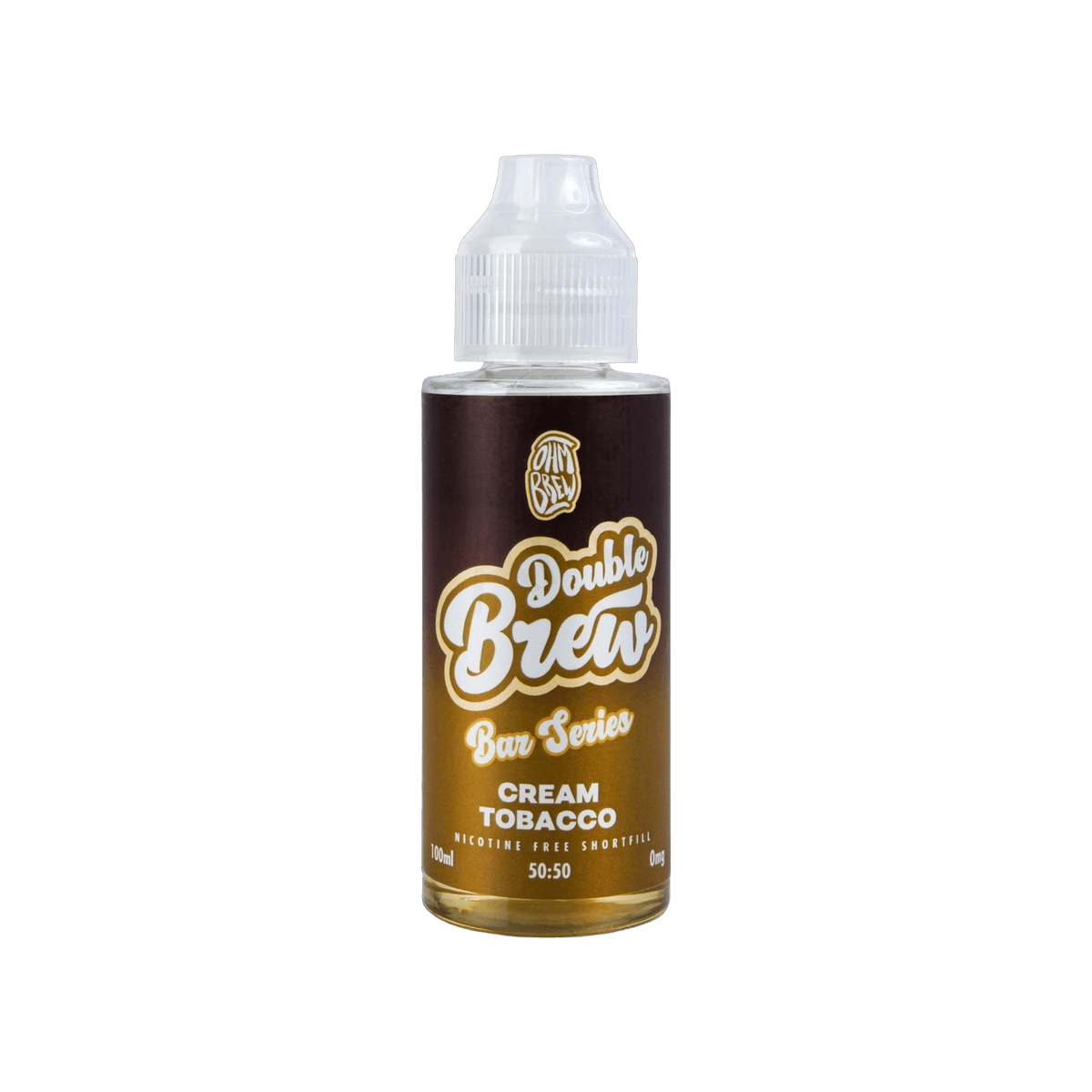 Cream Tobacco Shortfill E-Liquid by Double Brew Bar Series 100ml