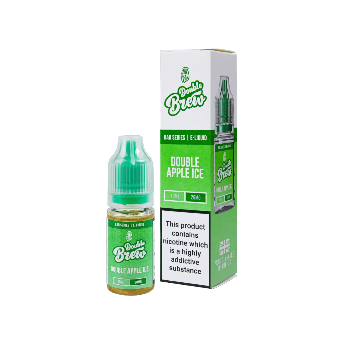 Double Apple Ice Nic Salt E-Liquid by Double Brew