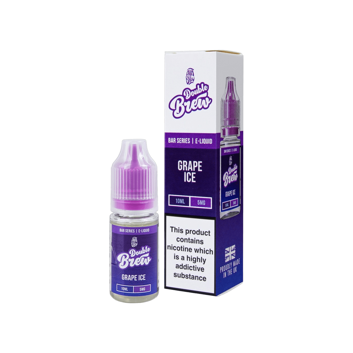 Grape Ice Nic Salt E-Liquid by Double Brew - 10mg E-Liquid