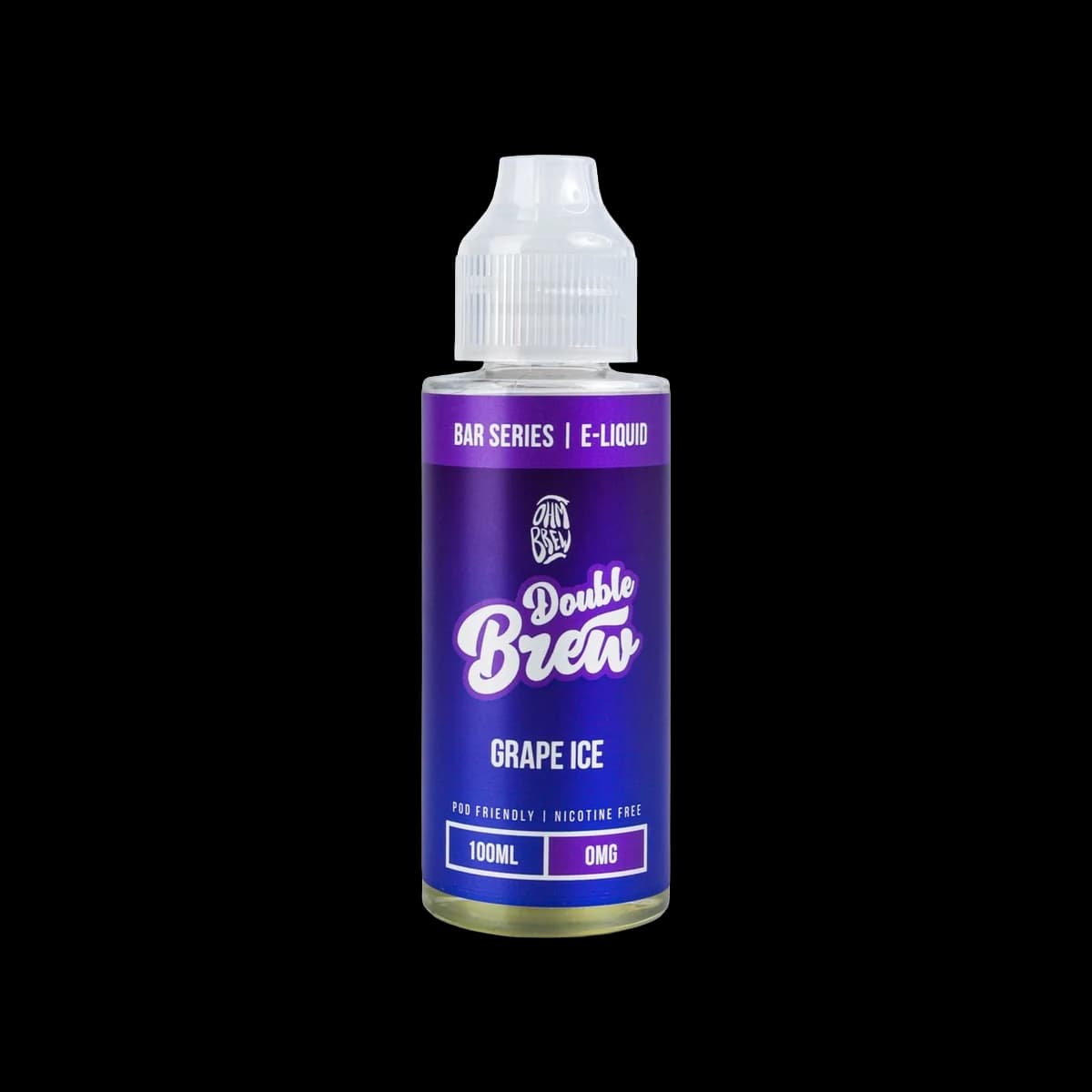 Grape Ice Shortfill E-Liquid by Double Brew Bar Series 100ml - 0mg E-Liquid