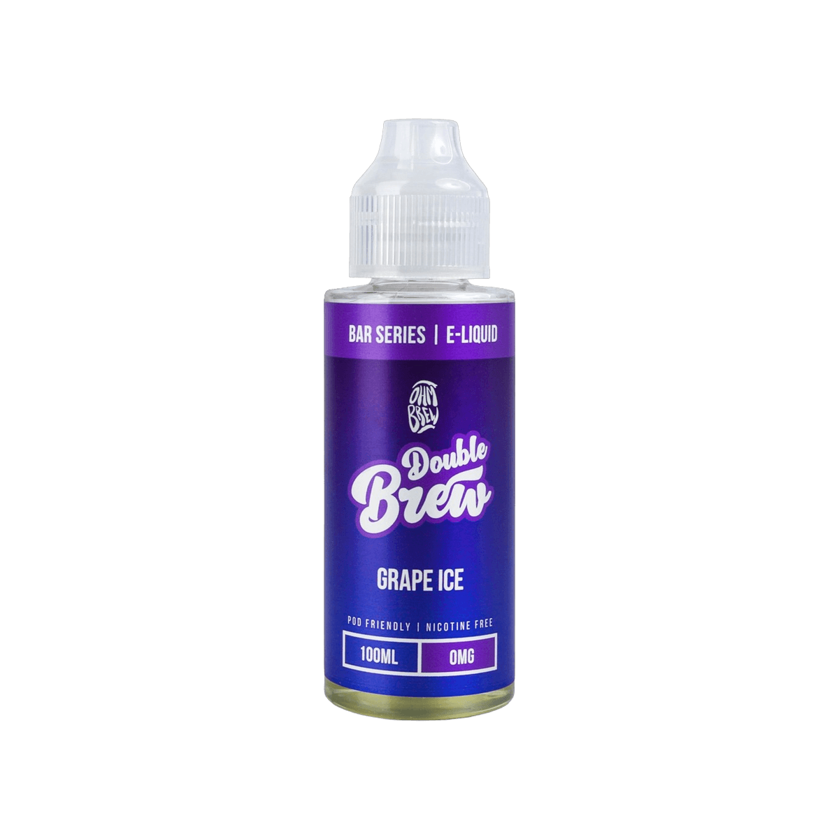 Grape Ice Shortfill E-Liquid by Double Brew Bar Series 100ml