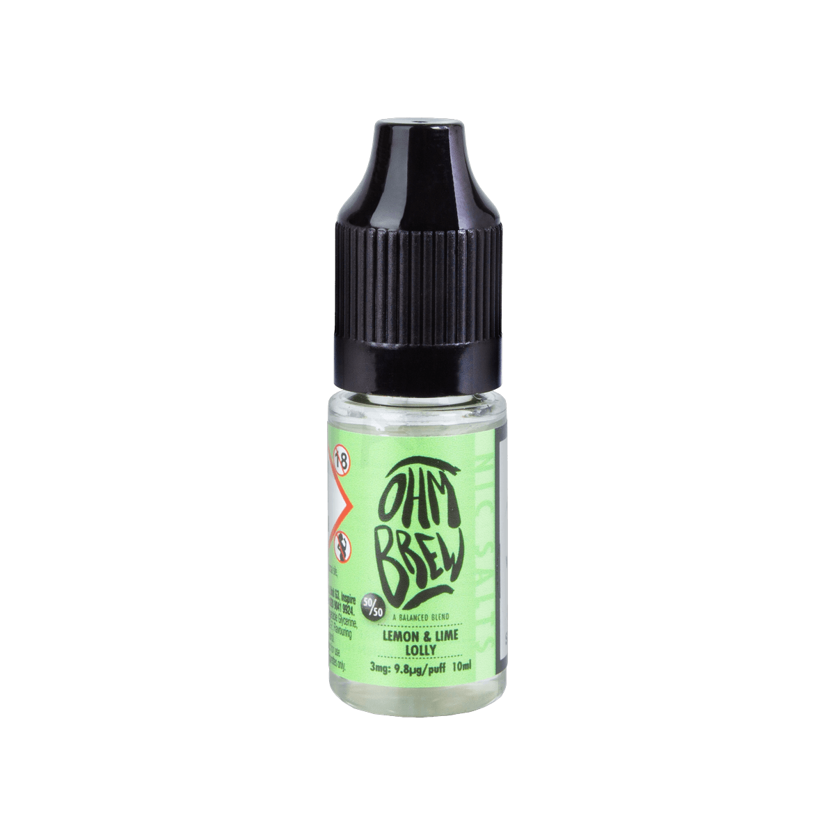 Lemon and Lime Lolly E-Liquid by Ohm Brew 50 50 Nic Salts - E-Liquids