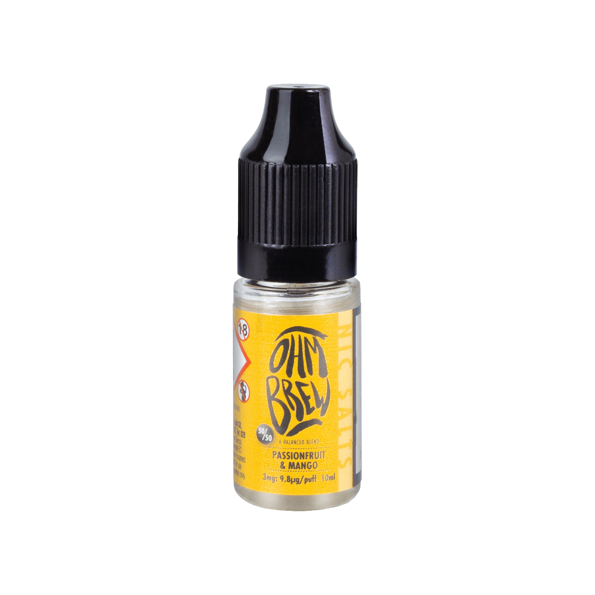 Passionfruit and Mango E-liquid by Ohm Brew 50/50 Nic Salts