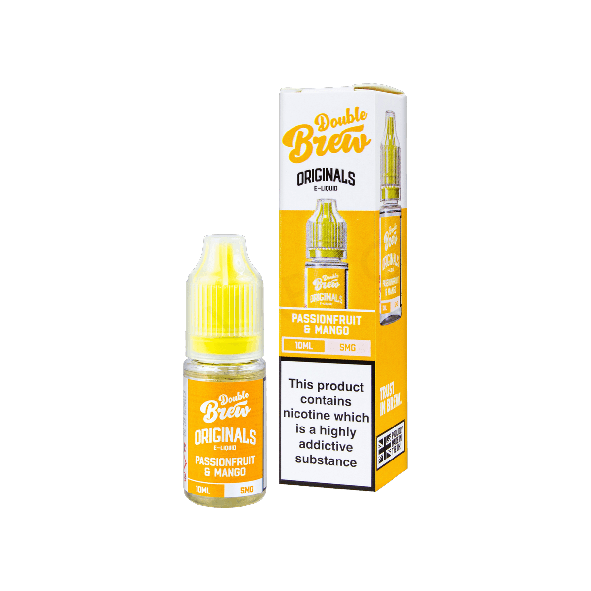 Passionfruit & Mango Nic Salt E-Liquid by Double Brew Originals