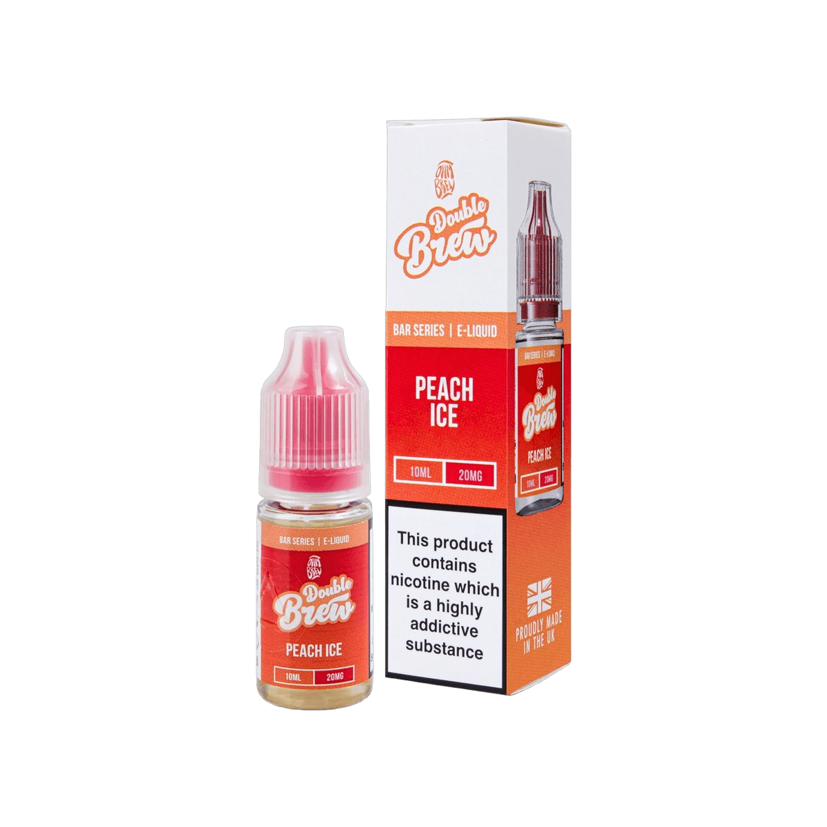 Peach Ice Nic Salt E-Liquid by Double Brew