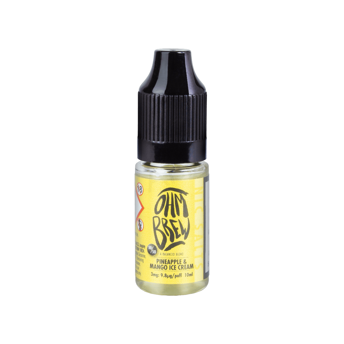 Pineapple and Mango Ice Cream E-Liquid by Ohm Brew 50 50 Nic Salts - E-Liquids