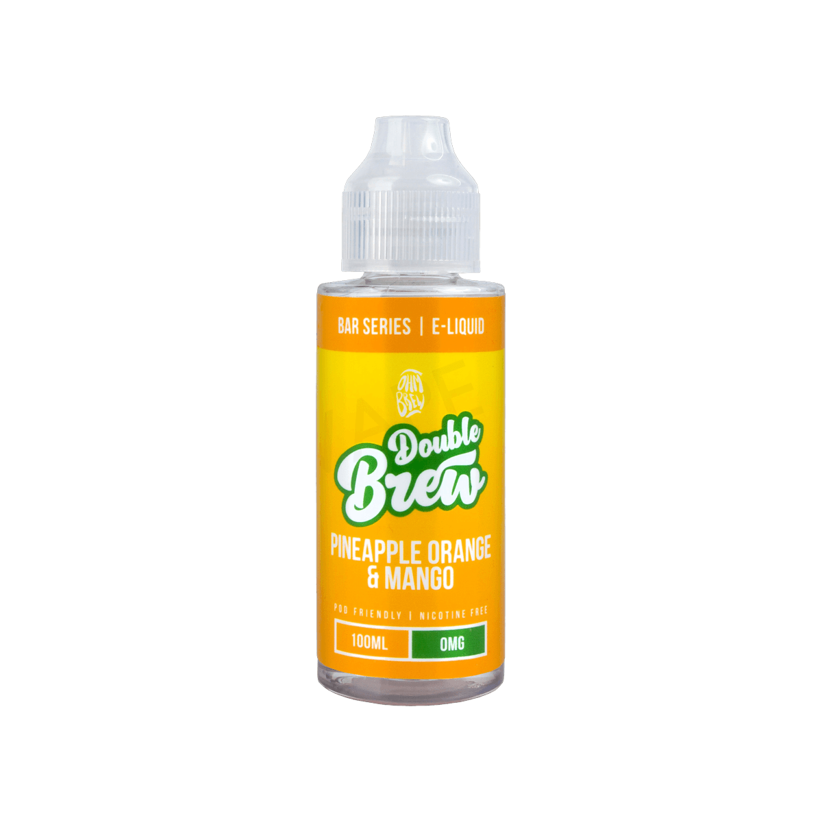 Pineapple Orange Mango Shortfill E-Liquid by Double Brew Bar Series 100ml - 0mg E-Liquid