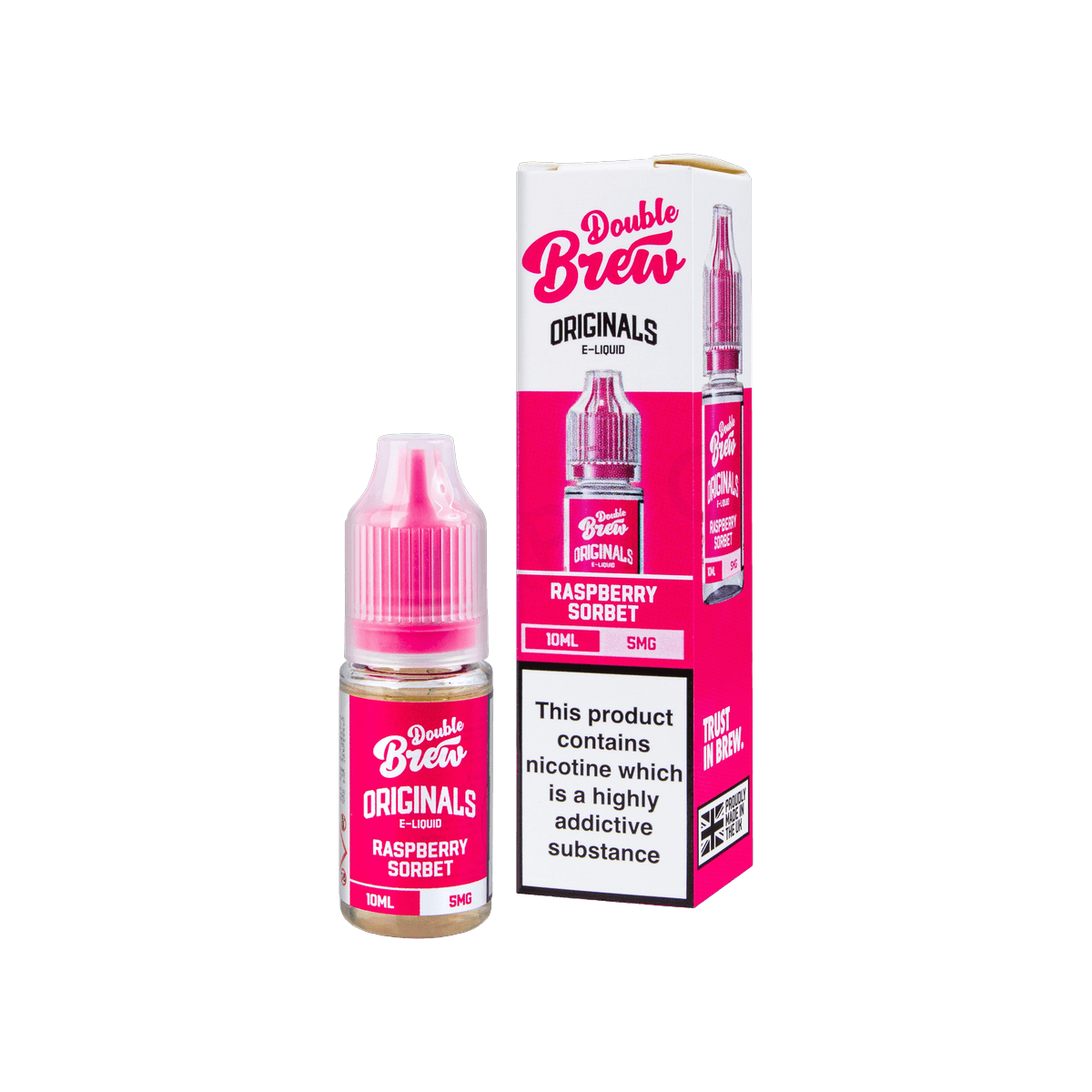 Raspberry Sorbet Nic Salt E-Liquid by Double Brew Originals - 10mg E-Liquid