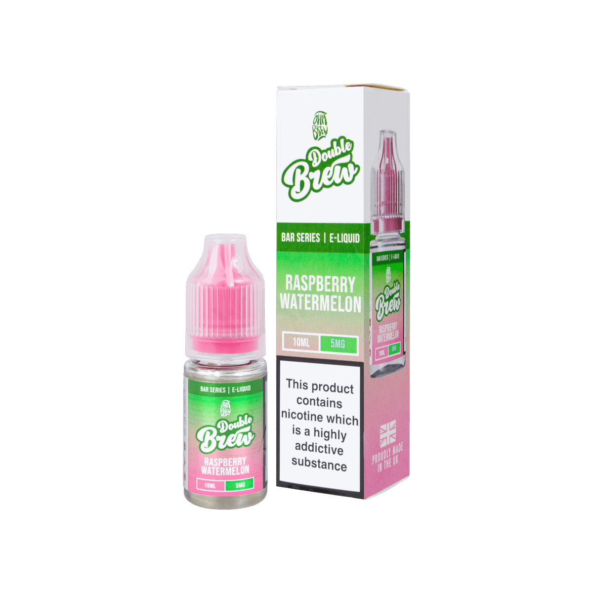 Raspberry Watermelon Nic Salt E-Liquid by Double Brew - 10mg E-Liquid