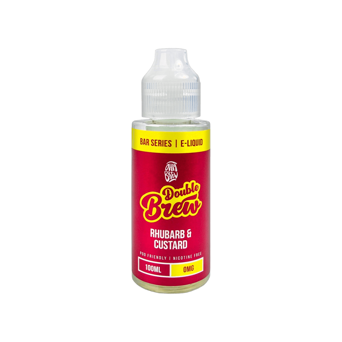 Rhubarb Custard Shortfill E-Liquid by Double Brew Bar Series 100ml - 0mg E-Liquid