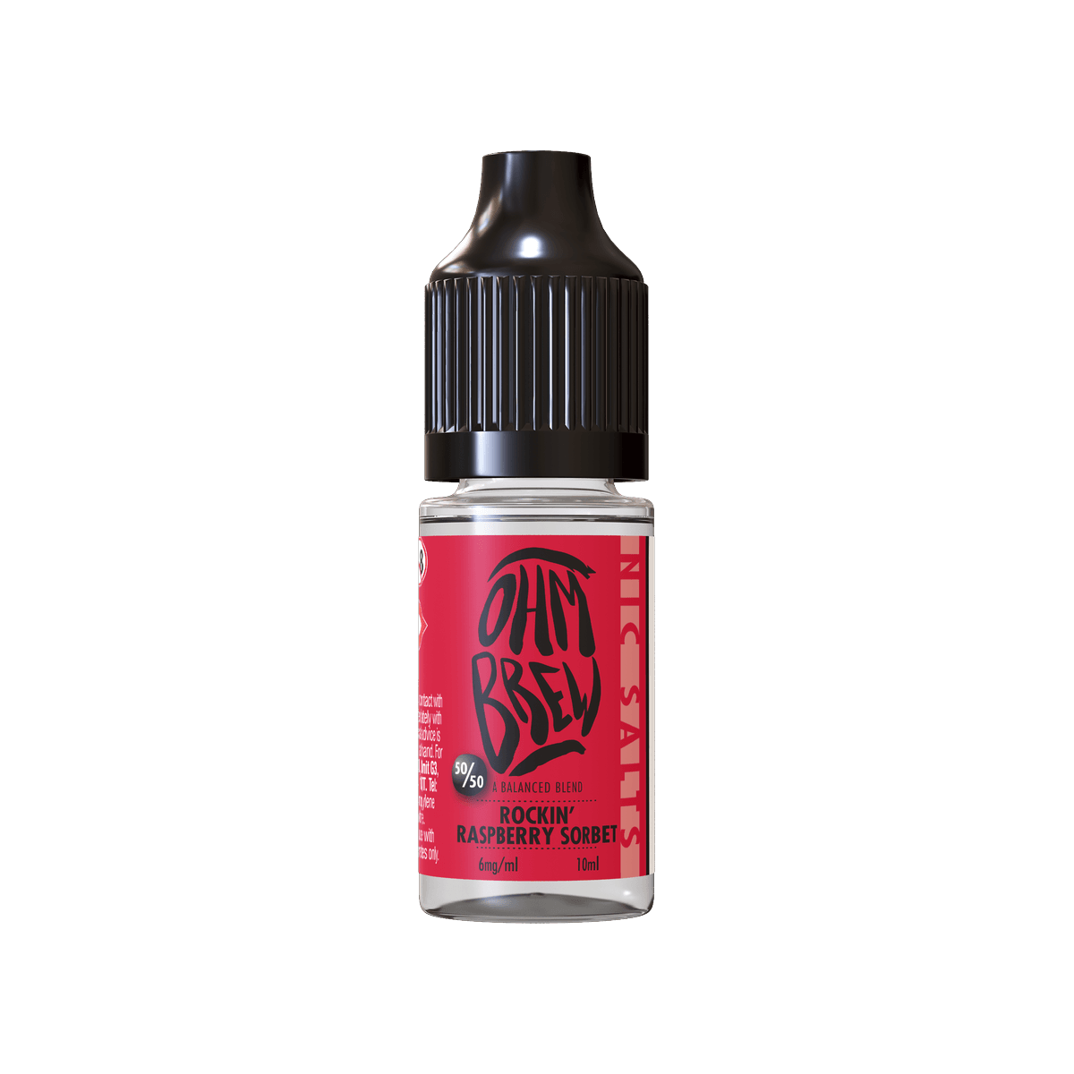 Rockin Raspberry Sorbet E-liquid by Ohm Brew 50/50 Nic Salts