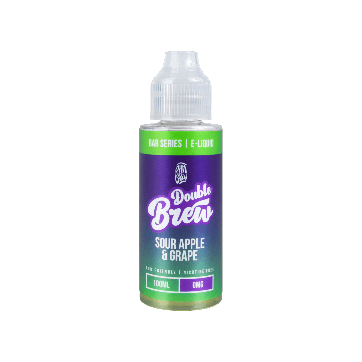 Sour Apple Grape Shortfill E-Liquid by Double Brew Bar Series 100ml