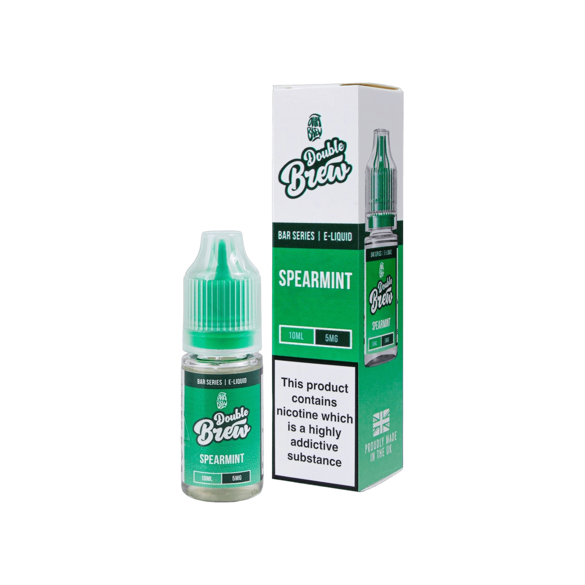 Spearmint Nic Salt E-Liquid by Double Brew