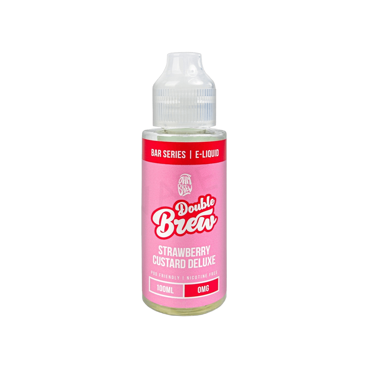 Strawberry Custard Deluxe Shortfill E-Liquid by Double Brew Bar Series 100ml