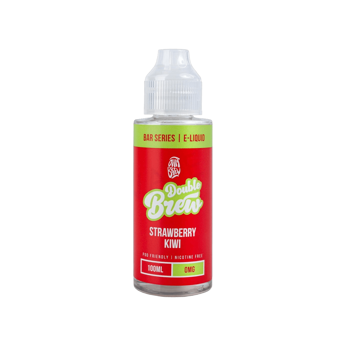 Strawberry Kiwi Shortfill E-Liquid by Double Brew Bar Series 100ml - 0mg E-Liquid