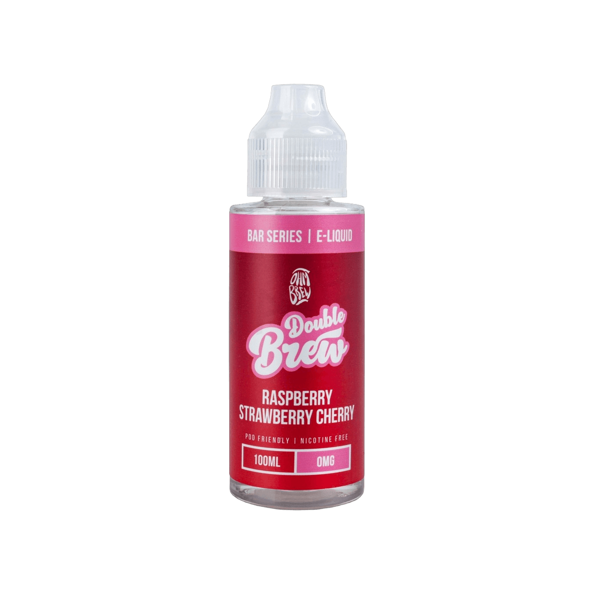 Strawberry Raspberry Cherry Shortfill E-Liquid by Double Brew Bar Series 100ml - 0mg E-Liquid