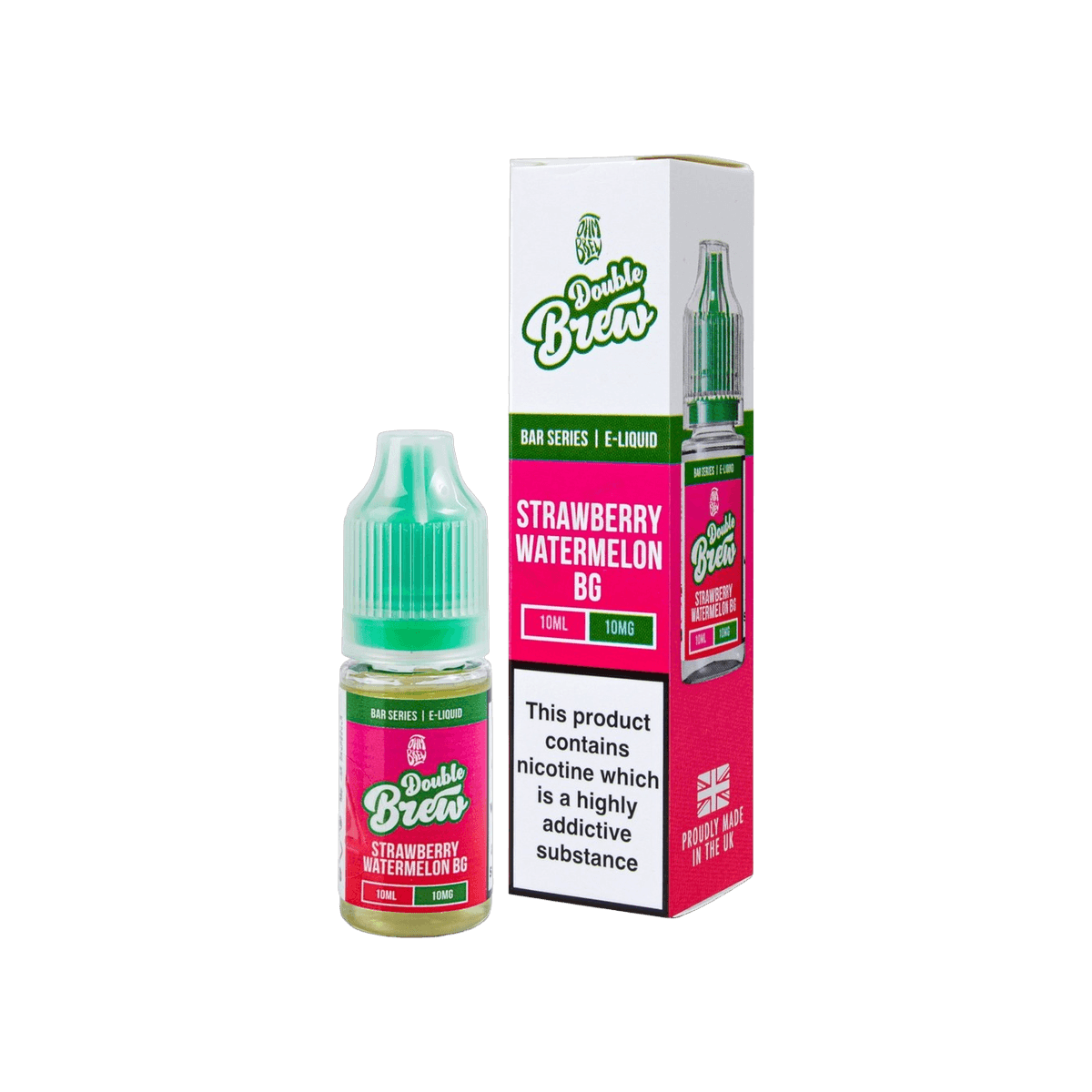 Strawberry Watermelon Bubblegum Nic Salt E-Liquid by Double Brew