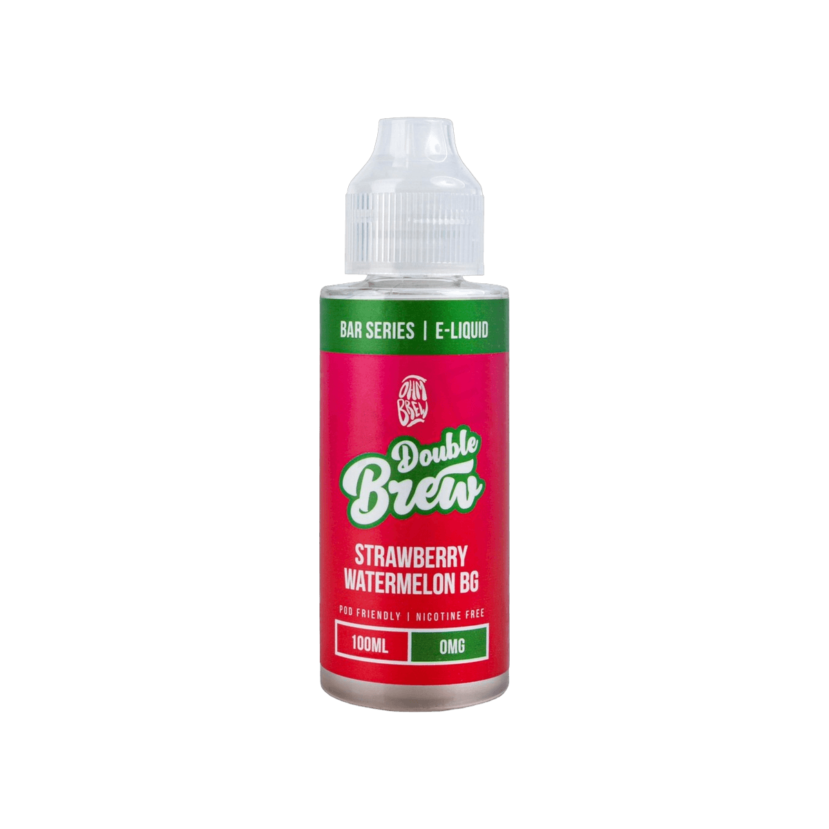 Strawberry Watermelon Bubblegum Shortfill E-Liquid by Double Brew Bar Series 100ml - 0mg E-Liquid