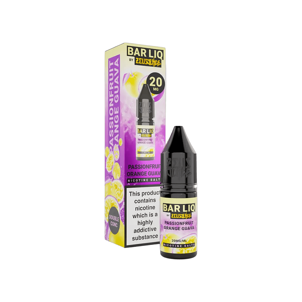 Passionfruit Orange Guava Nic Salt E-Liquid by Bar Liq