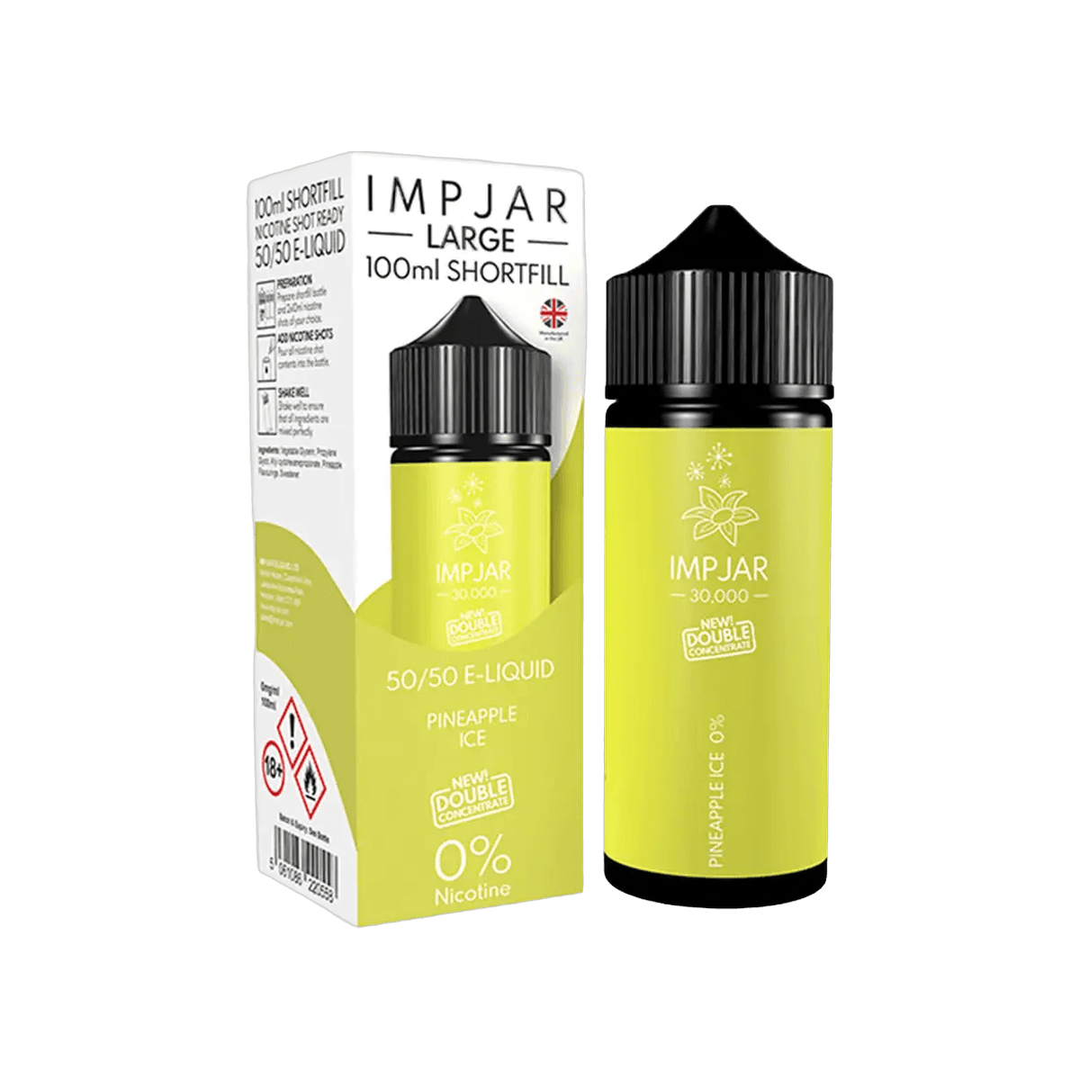 Pineapple Ice Shortfill E-Liquid by Imp Jar Large 100ml - E-Liquids