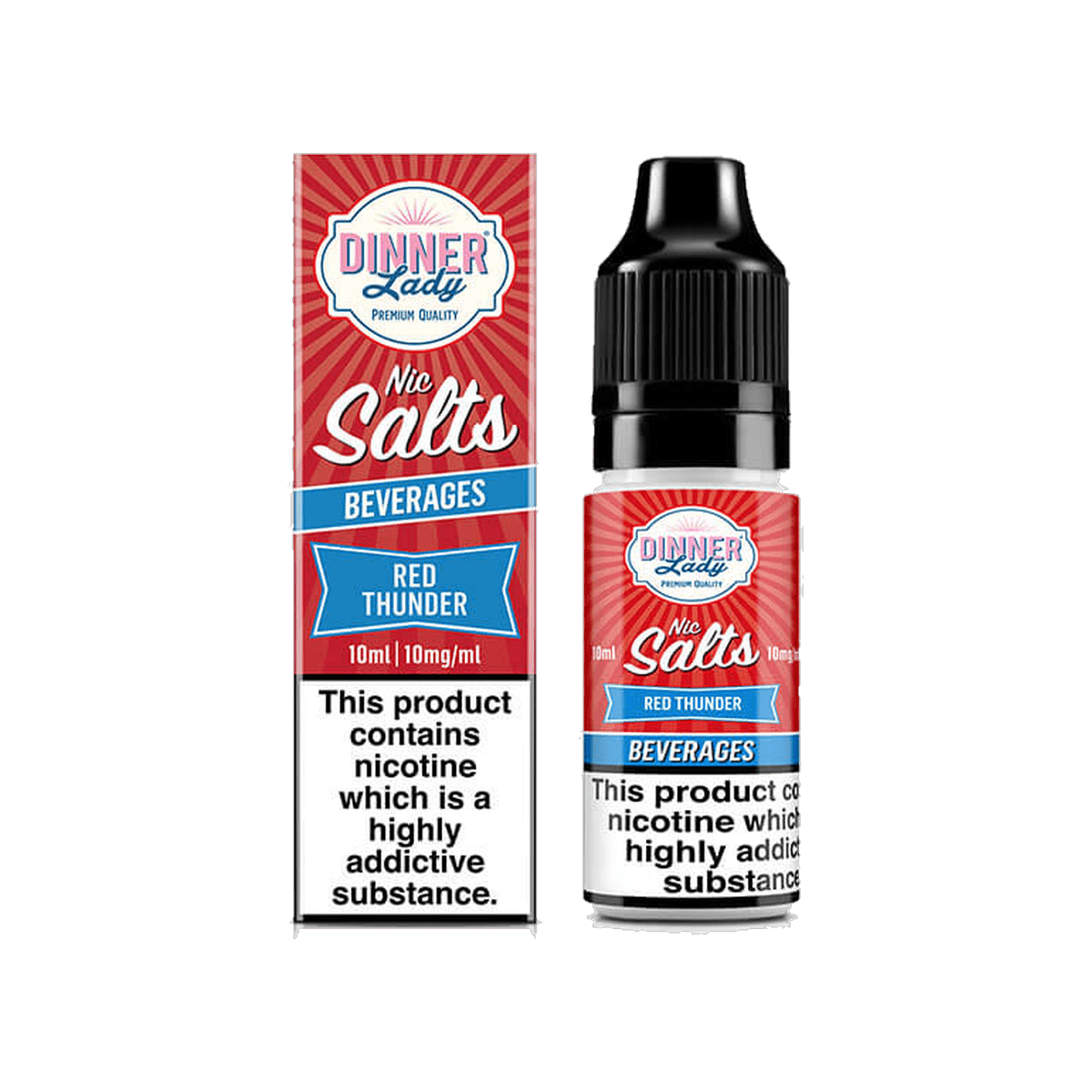 Red Thunder Nic Salt E-Liquid by Dinner Lady - 10mg E-Liquid
