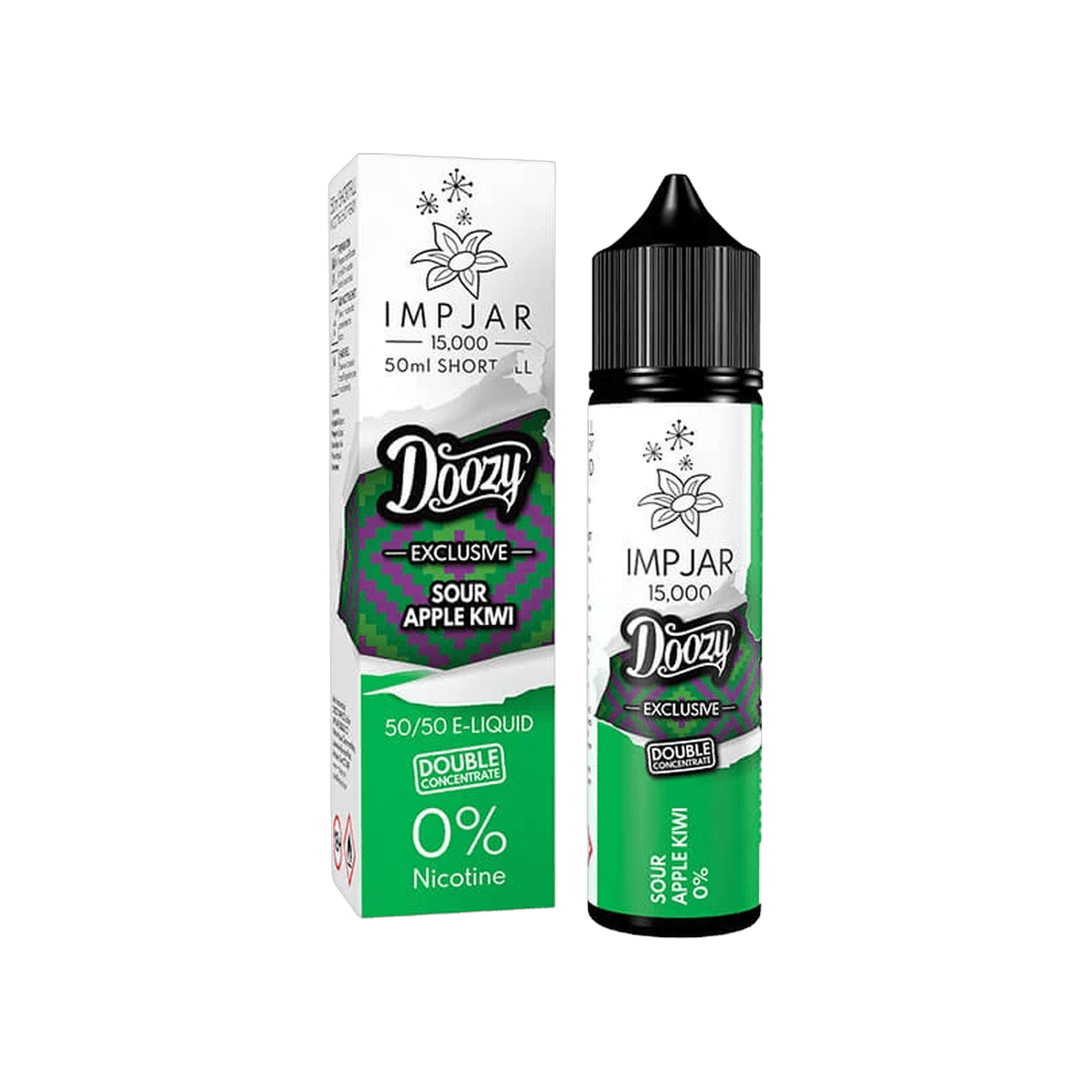 Sour Apple Kiwi Shortfill E-Liquid by Imp Jar Doozy 50ml - E-Liquids