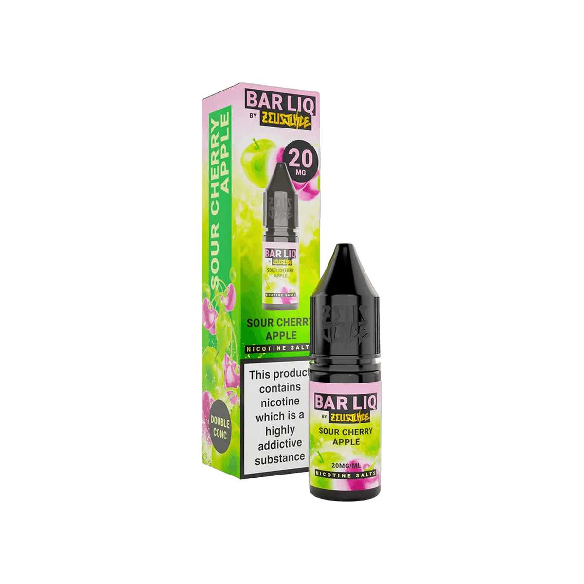 Sour Cherry Apple Nic Salt E-Liquid by Bar Liq