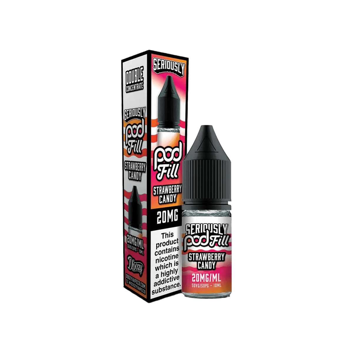 Strawberry Candy Nic Salt E-Liquid by Seriously Pod Fill - 10mg E-Liquid
