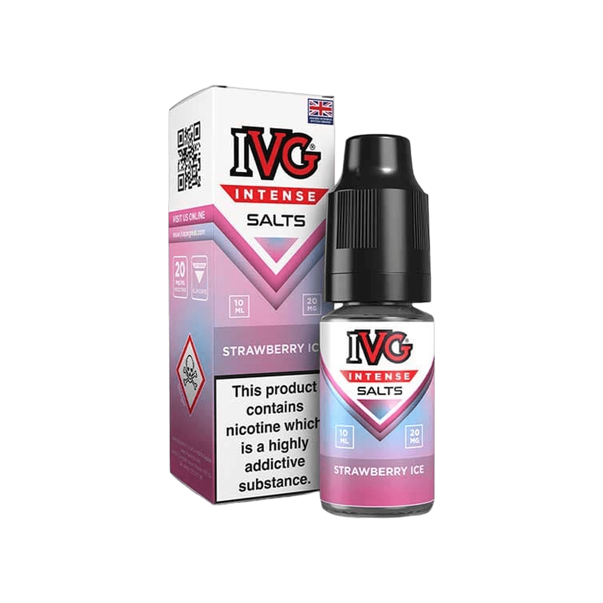 Strawberry Ice E-Liquid by IVG Intense Salts - 10mg E-Liquid