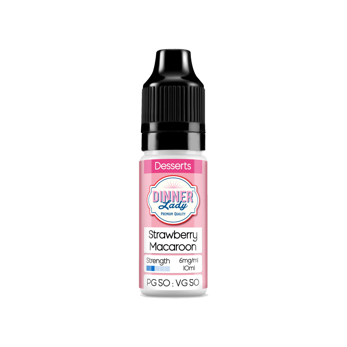 Strawberry Macaroon 50 50 E-Liquid by Dinner Lady - 10ml E-Liquid