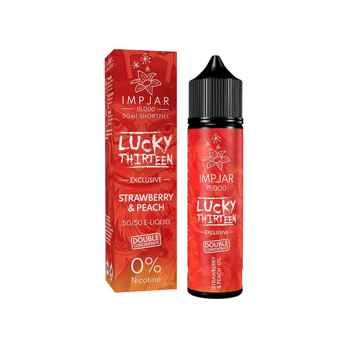 Strawberry Peach Shortfill E-Liquid by Imp Jar Lucky Thirteen 50ml - E-Liquids