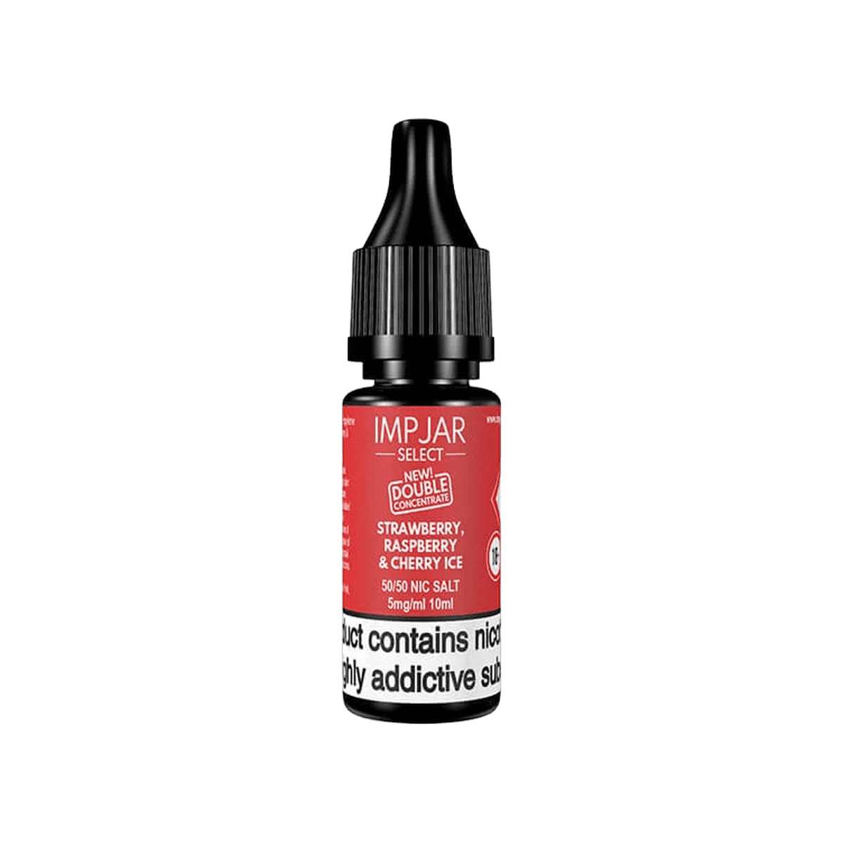 Strawberry Raspberry & Cherry Ice Nic Salt E-Liquid by Imp Jar Select