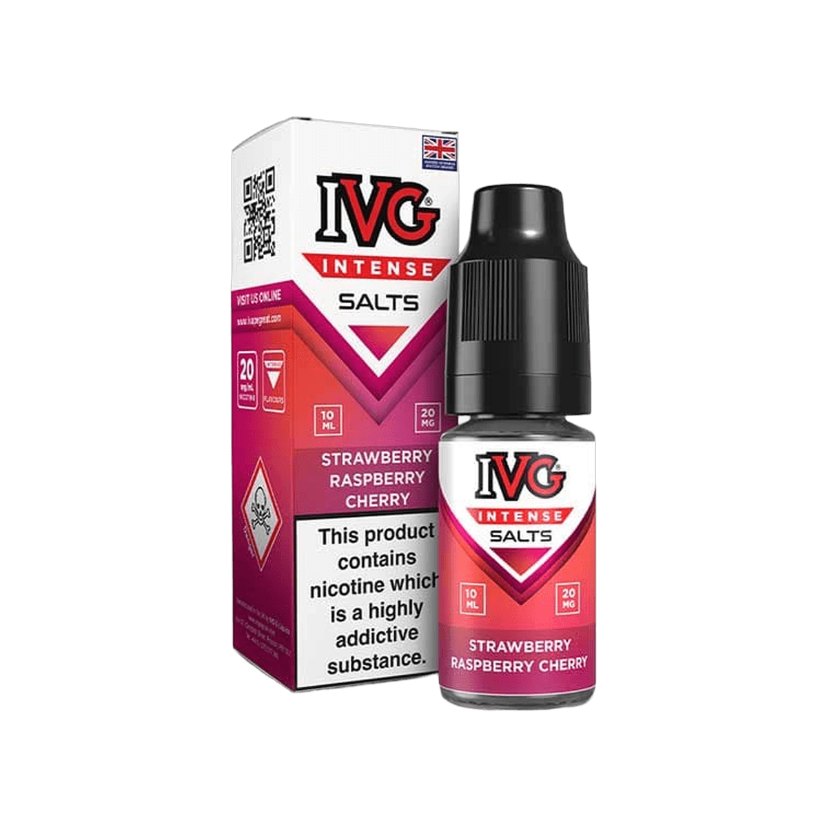 Strawberry Raspberry Cherry E-Liquid by IVG Intense Salts - 10mg E-Liquid