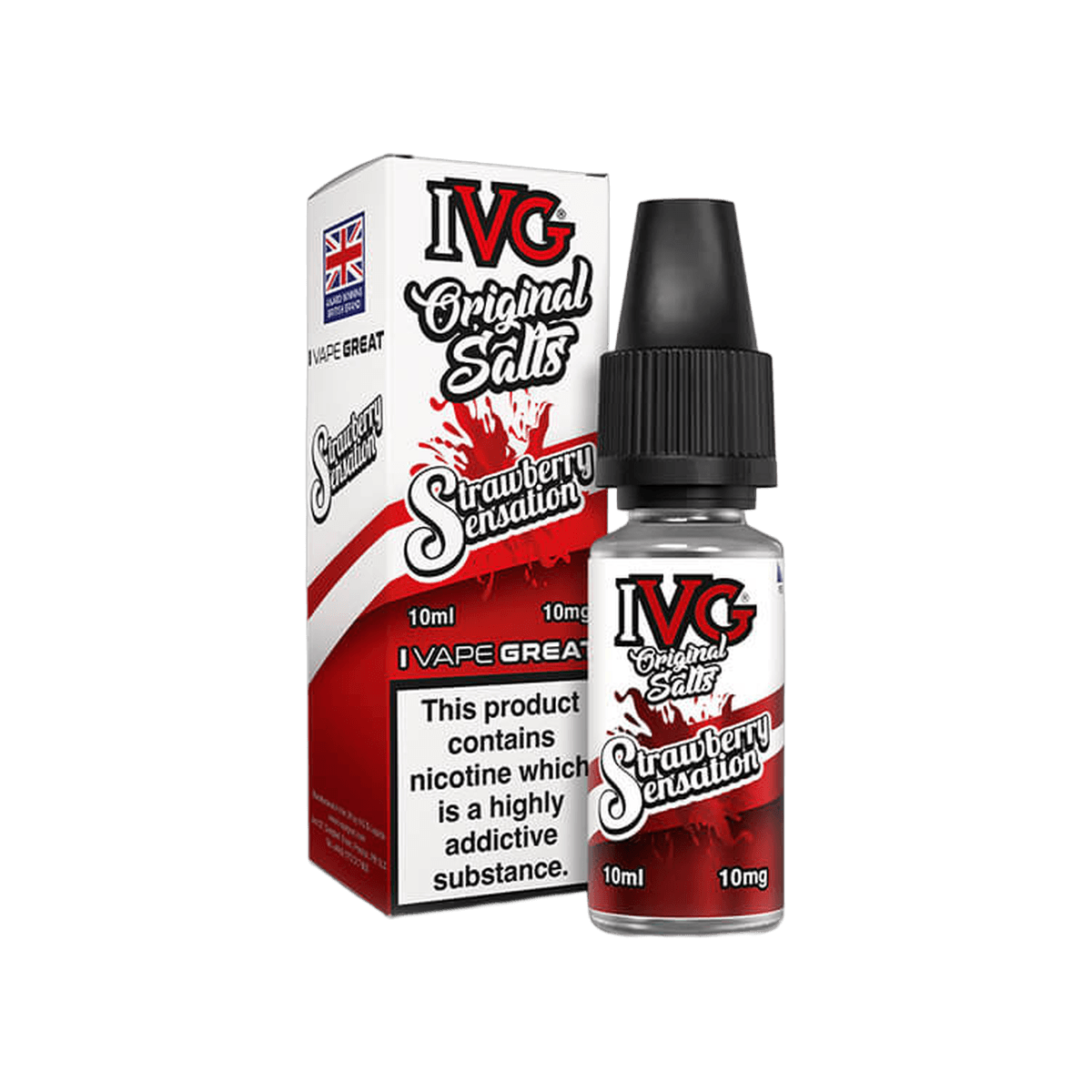Strawberry Sensation E-Liquid by IVG Original Salts