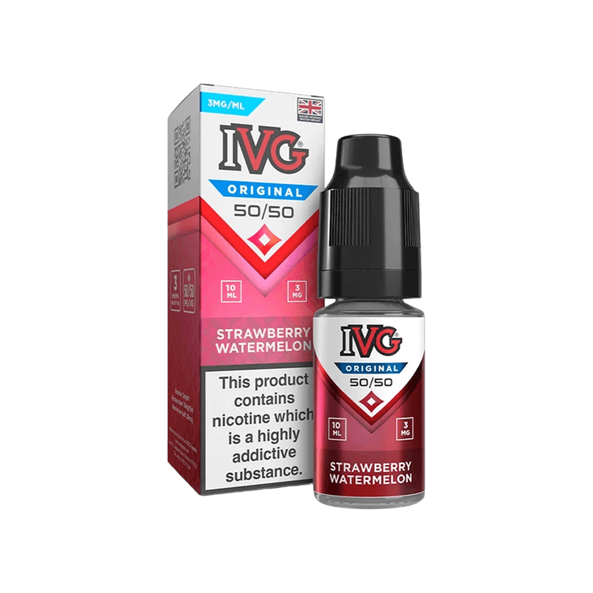 Strawberry Watermelon E-Liquid by IVG 50 50 - 10ml E-Liquid