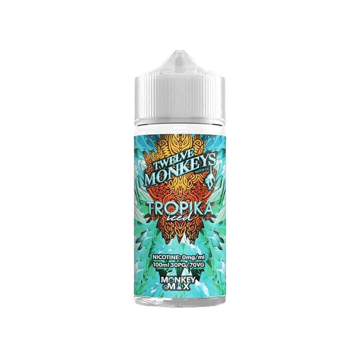 Tropika Iced by Twelve Monkeys - 100ml Shortfill E-liquid - 0mg E-Liquid
