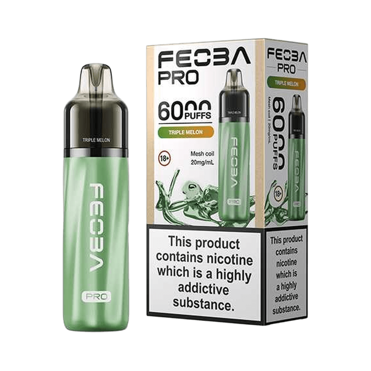 Feoba Pro 6000 Vape Kit - Triple Melon - Beginner Vape Kits